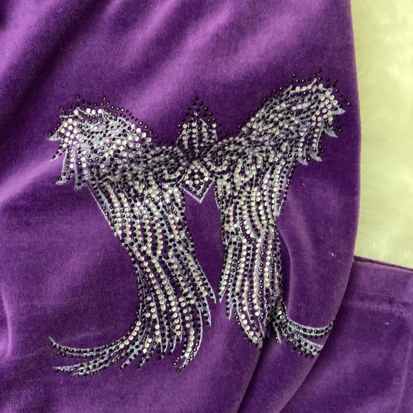 EUC purple velour track suit - Picture 6 of 16